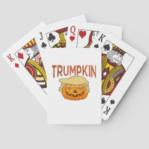 Trumpkin Halloween Funny Classic – Sloth Mask Desi Poker Cards