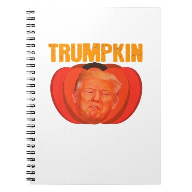 Trumpkin Halloween Jack O Lantern Graphic Funny  Notebook (Front)