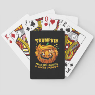 Trumpkin Halloween - Make Halloween Great Again Cl Poker Cards