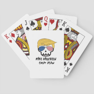 Trumpkin Halloween Make Halloween Great Again Funn Poker Cards