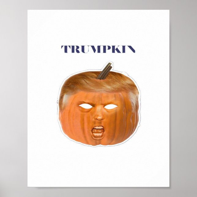 Trumpkin Halloween Mask Classic Poster (Front)