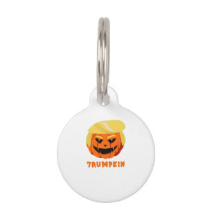 Trumpkin Halloween Pet ID Tag