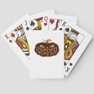 Trumpkin Halloween Poker Cards