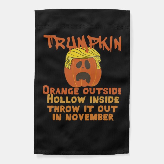 Trumpkin Inside Throw Out November Classic Garden Flag (Front)
