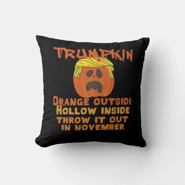 Trumpkin Inside Throw Out November Classic Throw Pillow (Front)