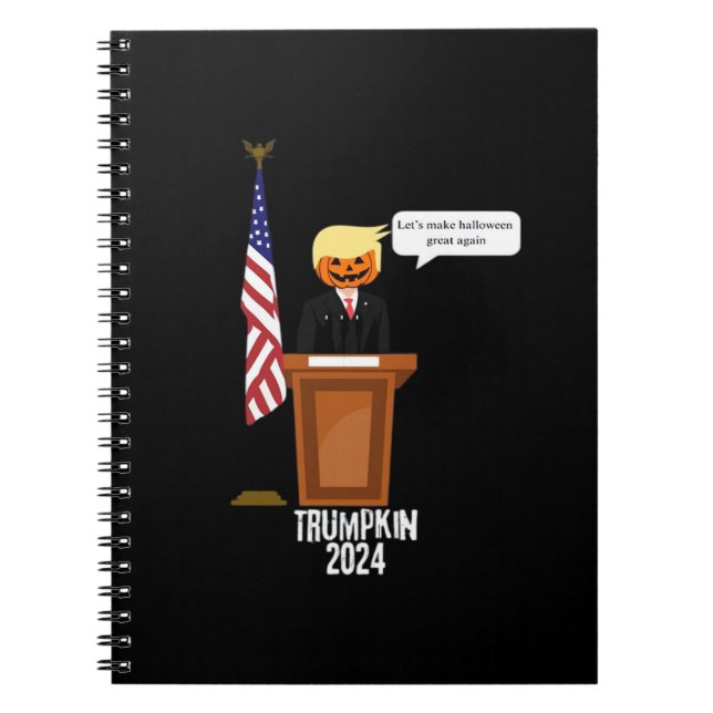 Trumpkin Let's Make Halloween Great Again Classic Notebook (Front)