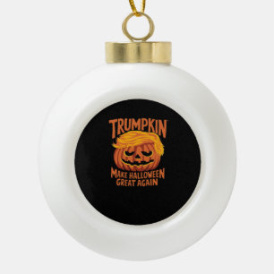 Trumpkin Make America Halloween Great Again Classi Ceramic Ball Christmas Ornament