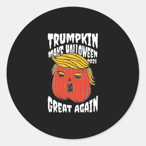 Trumpkin Make Halloween 2021 Great Again Classic Round Sticker