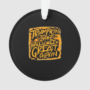 Trumpkin Make Halloween Great Again – Autumn Sloth Ornament