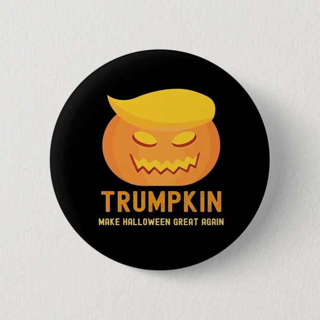 Trumpkin Make Halloween Great Again – Basic Parody Button (Front)