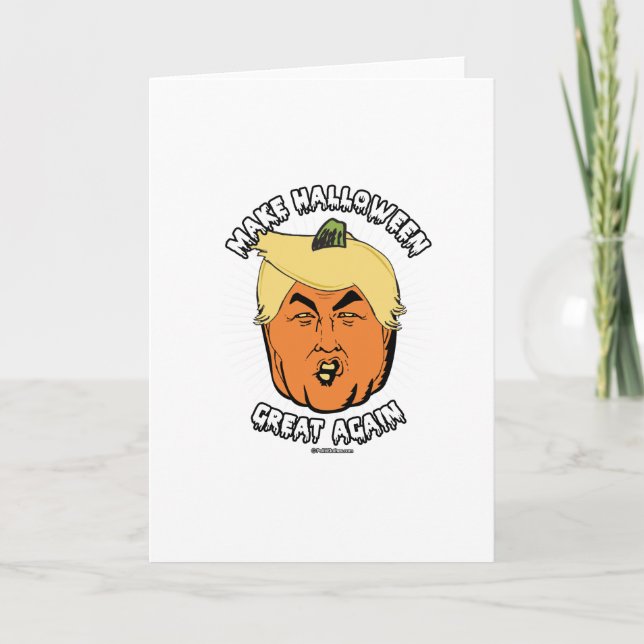 Trumpkin - Make Halloween Great Again Card (Front)