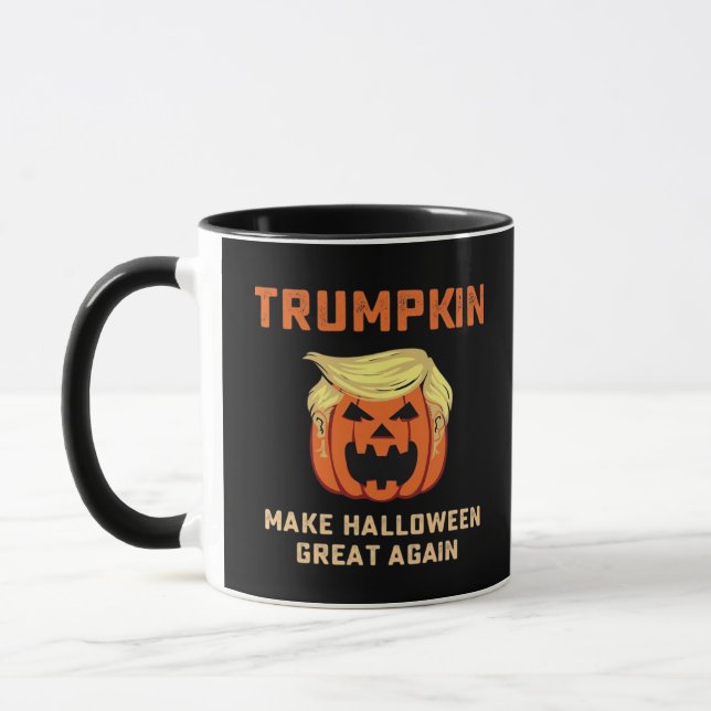 Trumpkin Make Halloween Great Again – Classic Pump Mug (Left)