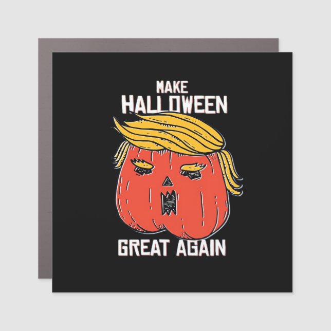 Trumpkin Make Halloween Great Again Classic – Spoo Car Magnet (Front)