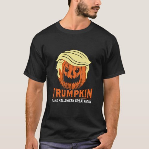 Trumpkin Make Halloween Great Again design birthda T_Shirt