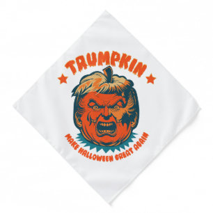 trumpkin make halloween great again funny bandana