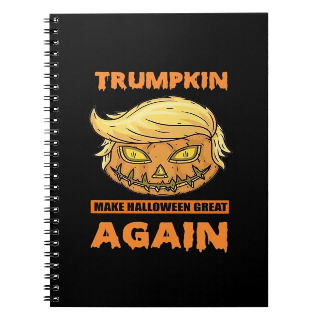 Trumpkin Make Halloween Great Again Funny Classic Notebook (Front)