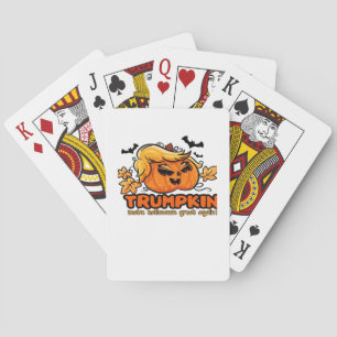 Trumpkin - Make Halloween Great Again! - Funny Hal Poker Cards