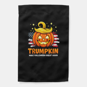 Trumpkin Make Halloween Great Again Funny Pumpkin Garden Flag