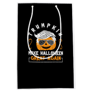 Trumpkin Make Halloween Great Again Funny Pumpkin Medium Gift Bag