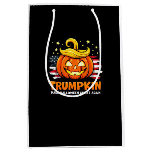 Trumpkin Make Halloween Great Again Funny Pumpkin Medium Gift Bag