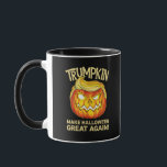 Trumpkin Make Halloween Great Again Funny Pumpkin  Mug<br><div class="desc">A Trumpkin funny pumpkin men edition. Quirky,  humorous,  and bold.</div>
