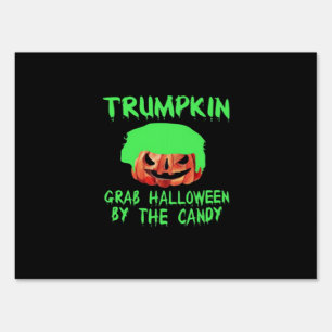 Trumpkin Make Halloween Great Again Grab Em' By Th Sign