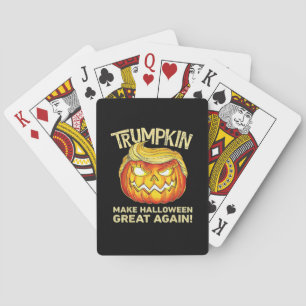 Trumpkin Make Halloween Great Again Men Funny Clas Poker Cards