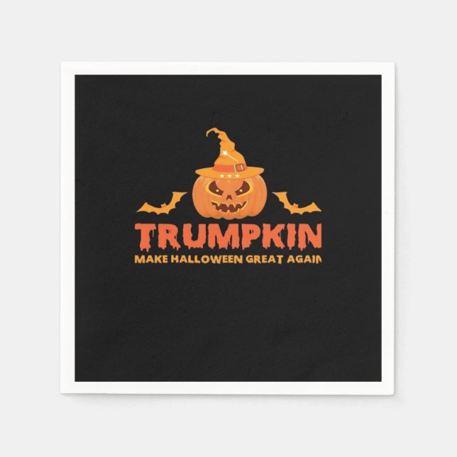 Trumpkin Make Halloween Great Again Napkins (Front)