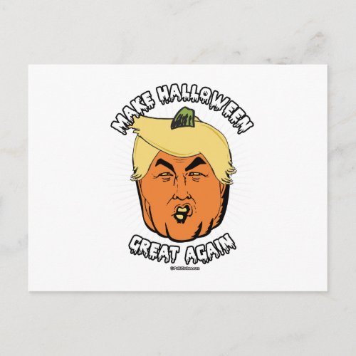 Trumpkin _ Make Halloween Great Again Postcard