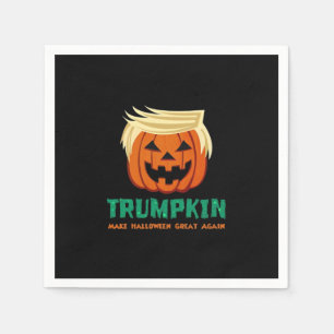 Trumpkin Make Halloween Great Again Quote Napkins