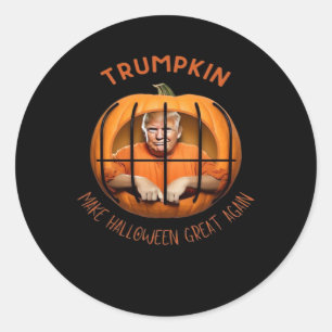 Trumpkin Make Halloween Great Again – Sloth Mask Classic Round Sticker