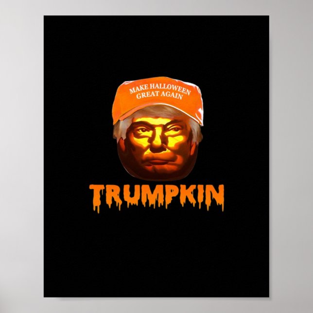 Trumpkin Make Halloween Great Again Sloth Poster (Front)