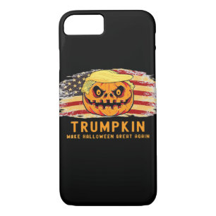 Trumpkin Make Halloween Great Again Us Flag Funny  iPhone 8/7 Case