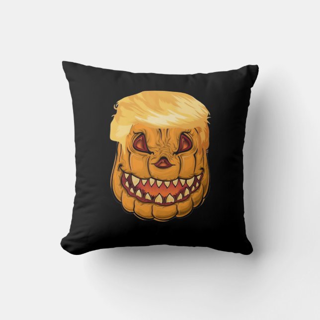 Trumpkin Make Halloween Horror Again Classic Throw Pillow (Front)