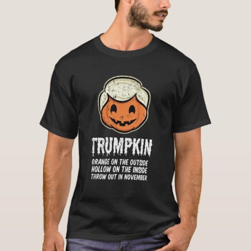 Trumpkin Orange on the outside Hollow on the T_Shirt