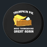 Trumpkin Pie Make Thanksgiving Great Again Funny   Magnet<br><div class="desc">A funny “Make Thanksgiving Great Again” Trumpkin pie gifts edition. Playful,  satirical,  and festive.</div>