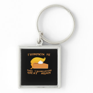 Trumpkin Pie Thanksgiving  Keychain