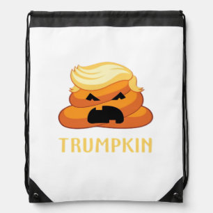 Trumpkin Poop Funny Halloween Drawstring Bag