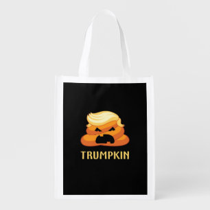 Trumpkin Poop Funny Halloween Grocery Bag