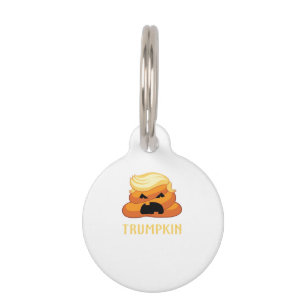 Trumpkin Poop Funny Halloween Pet ID Tag