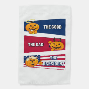 Trumpkin President Halloween Garden Flag