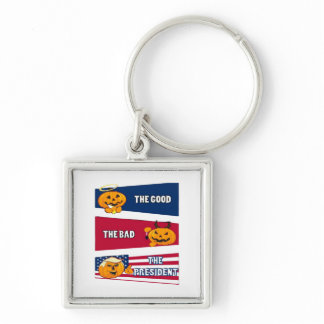 Trumpkin President Halloween Keychain
