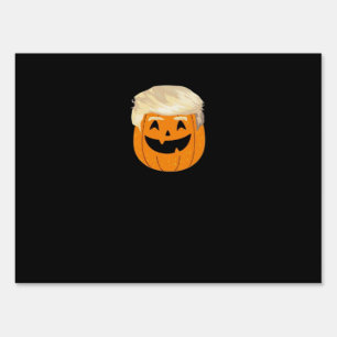 Trumpkin Pumpkin Halloween Classic Sign