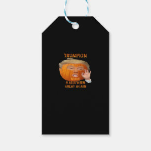 Trumpkin Pumpkin Make Halloween Great Again Gift Tags