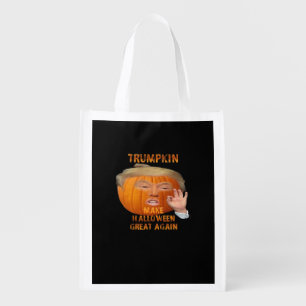 Trumpkin Pumpkin Make Halloween Great Again Grocery Bag