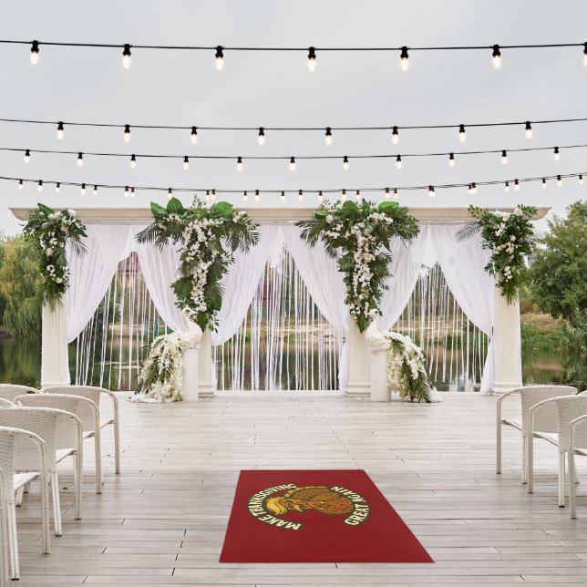 Trumpkin Pumpkin – Make Thanksgiving Again Outdoor Rug (Insitu (Wedding 1))