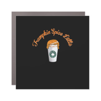Trumpkin Pumpkin Spice Latte Holiday Coffee Car Magnet