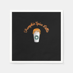Trumpkin Pumpkin Spice Latte Holiday Coffee Napkins