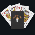 Trumpkin Pumpkin Spice Latte Holiday Coffee Poker Cards<br><div class="desc">A Trumpkin pumpkin spice latte holiday coffee design. Playful,  trendy,  and seasonal.</div>