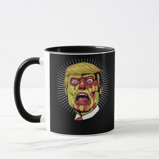 Trumpkin Retro Halloween   Mug (Left)